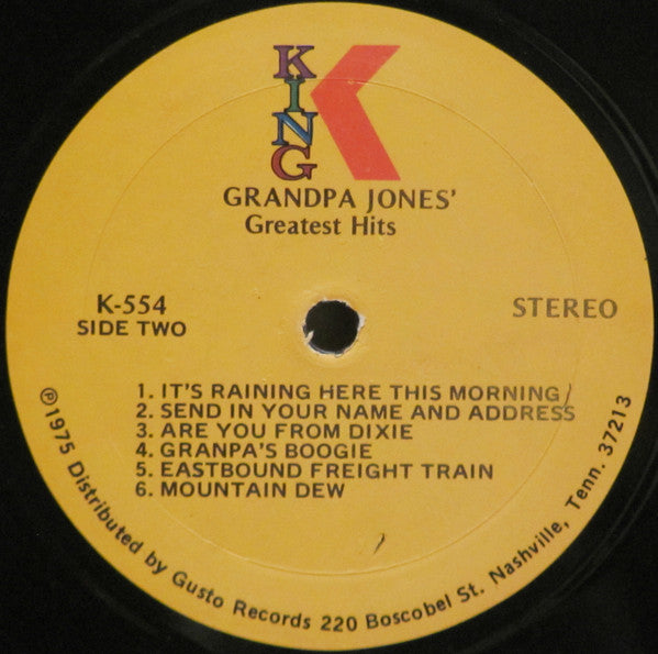 Grandpa Jones : Grandpa Jones Sings His Greatest Hits (LP,Compilation,Reissue,Remastered,Stereo)