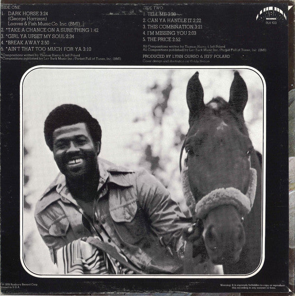 Thomas Harris : Dark Horse (LP,Album,Promo,Stereo)