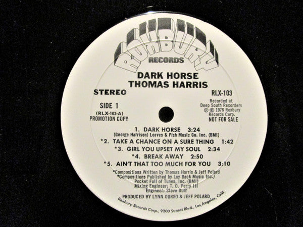 Thomas Harris : Dark Horse (LP,Album,Promo,Stereo)