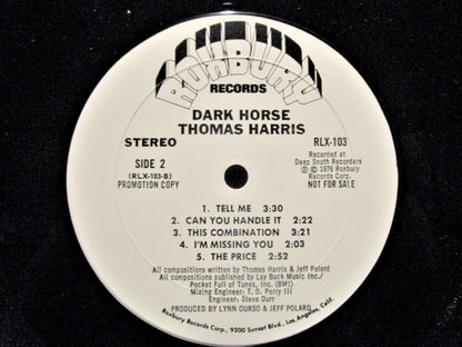 Thomas Harris : Dark Horse (LP,Album,Promo,Stereo)