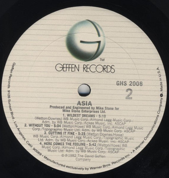 Asia (2) : Asia (LP,Album)
