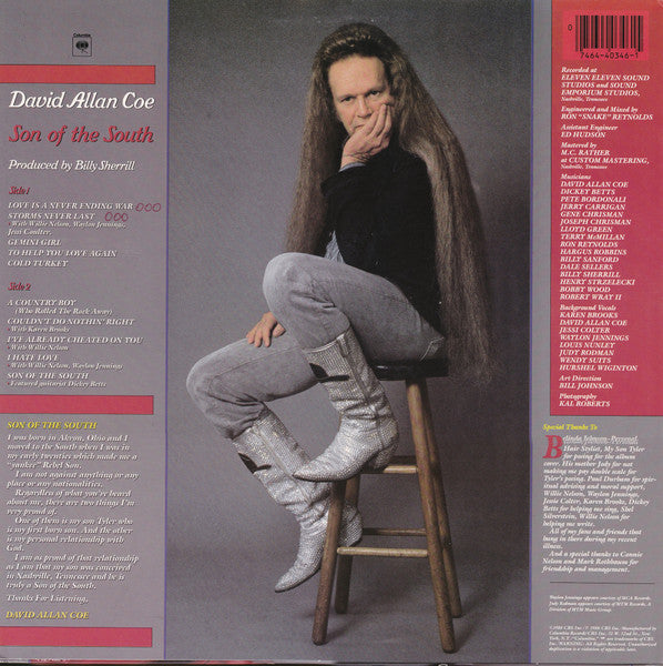David Allan Coe : Son Of The South (LP,Album,Stereo)