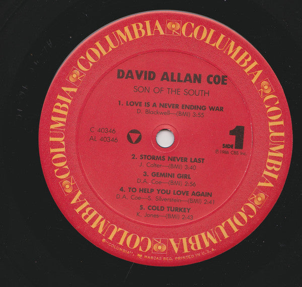 David Allan Coe : Son Of The South (LP,Album,Stereo)