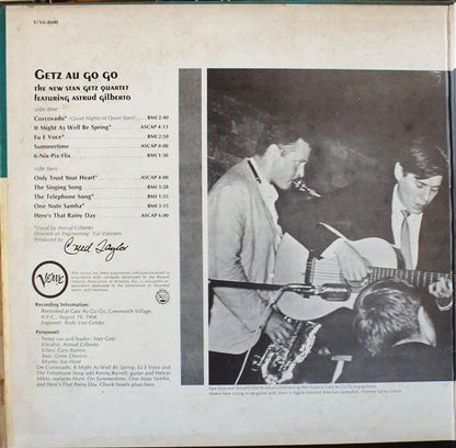 New Stan Getz Quartet, The Featuring Astrud Gilberto : Getz Au Go Go (LP,Album,Stereo)