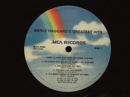 Merle Haggard : Merle Haggard's Greatest Hits (LP,Compilation)