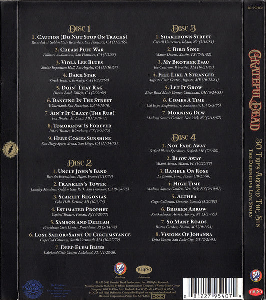 Grateful Dead, The : 30 Trips Around The Sun (The Definitive Live Story 1965 - 1995) (HDCD,Album)