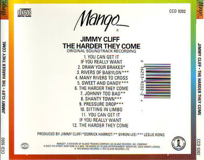 Various : The Harder They Come (Original Soundtrack Recording) (Compilation,Reissue)
