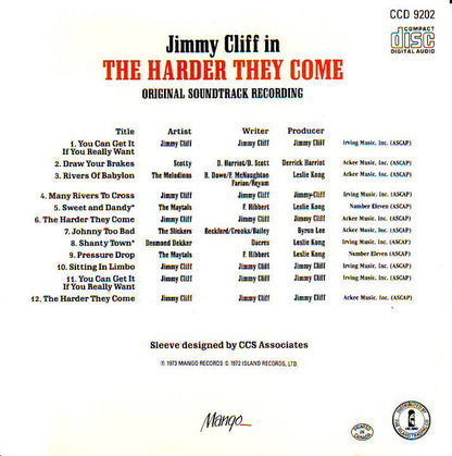 Various : The Harder They Come (Original Soundtrack Recording) (Compilation,Reissue)