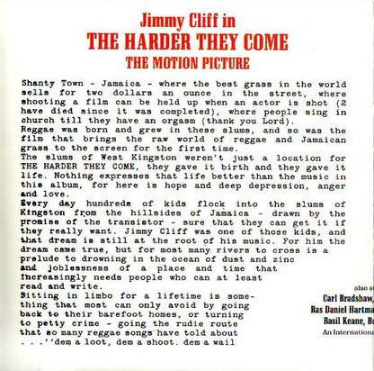 Various : The Harder They Come (Original Soundtrack Recording) (Compilation,Reissue)