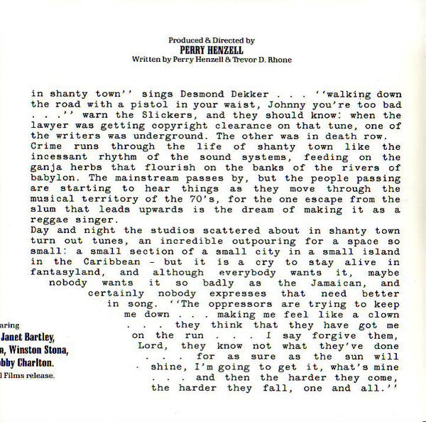 Various : The Harder They Come (Original Soundtrack Recording) (Compilation,Reissue)