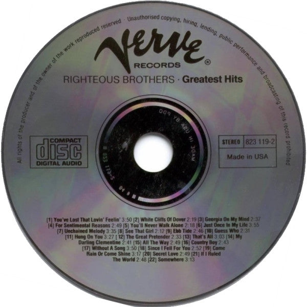 Righteous Brothers, The : Greatest Hits (Compilation)