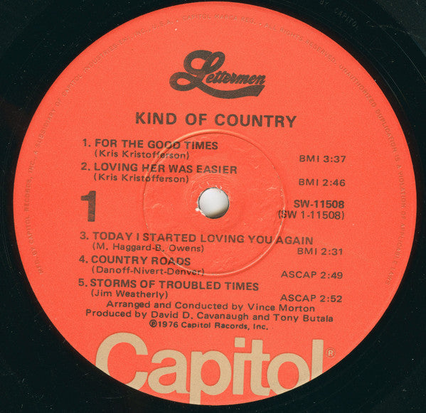 Lettermen, The : Kind Of Country (LP)