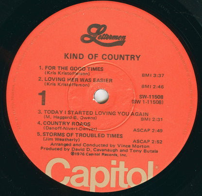 Lettermen, The : Kind Of Country (LP)