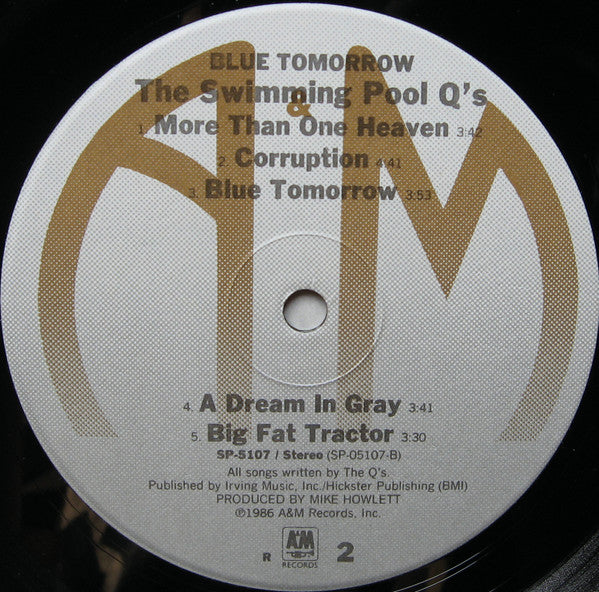 Swimming Pool Q's, The : Blue Tomorrow (LP,Album)