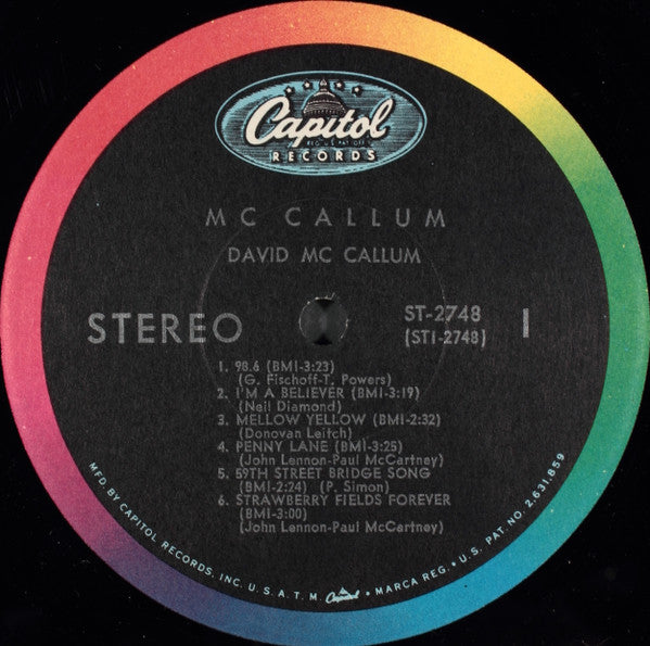 David McCallum : McCallum (LP,Album)
