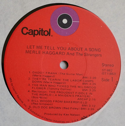 Merle Haggard And Strangers (5), The : Let Me Tell You About A Song (LP,Album)