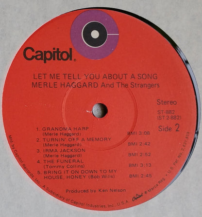 Merle Haggard And Strangers (5), The : Let Me Tell You About A Song (LP,Album)