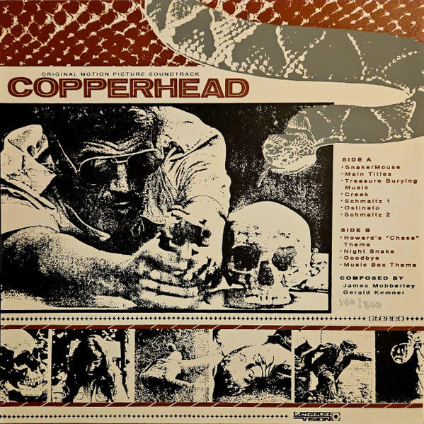 James Mobberley, Gerald Kemner : Copperhead (Original Motion Picture Soundtrack) (LP,Album,Club Edition,Limited Edition,Numbered,Stereo)
