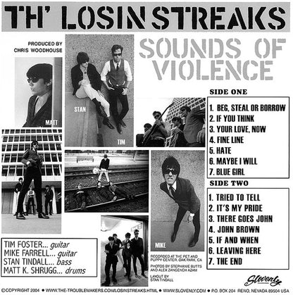 Th' Losin Streaks : Sounds Of Violence (LP)