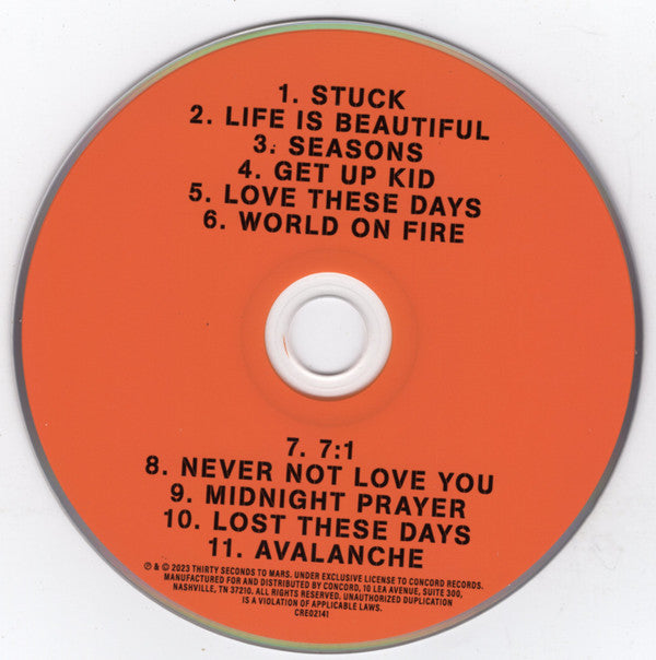 30 Seconds To Mars : It's The End Of The World But It's A Beautiful Day (Album)