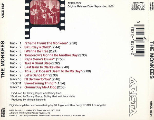 Monkees, The : The Monkees (Album,Reissue,Remastered)
