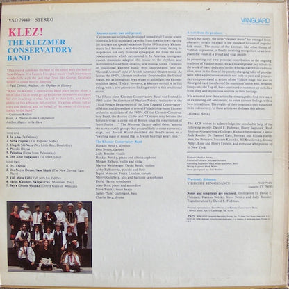 Klezmer Conservatory Band : Klez! (LP)