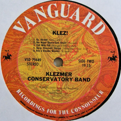 Klezmer Conservatory Band : Klez! (LP)