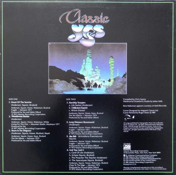 Yes : Classic Yes (LP,Compilation)