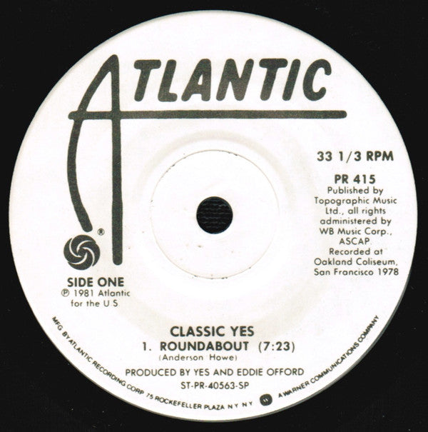 Yes : Classic Yes (LP,Compilation)