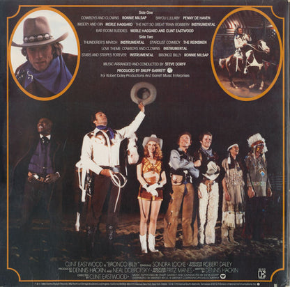 Various : The Original Music Soundtrack From Clint Eastwood's - Bronco Billy (LP,Album)