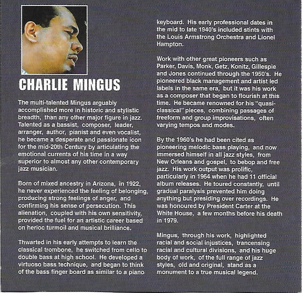 Charles Mingus : Folk Forms (Album,Reissue)