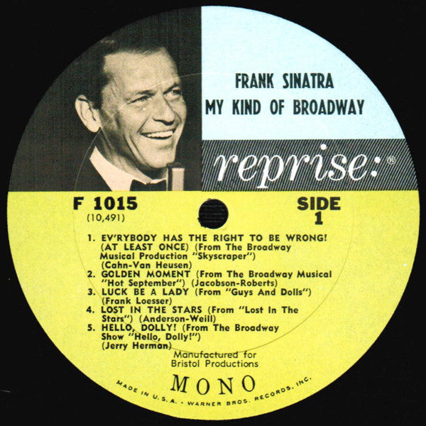 Frank Sinatra : My Kind Of Broadway (LP,Album,Mono)