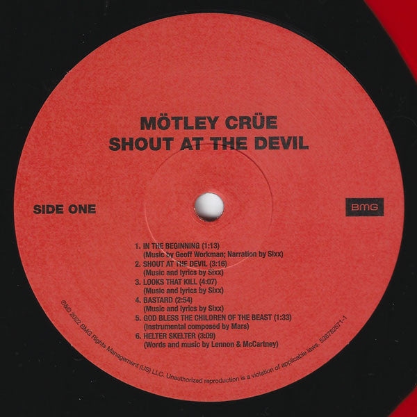 Mötley Crüe : Shout At The Devil (LP,Album,Limited Edition,Reissue,Remastered,Stereo)