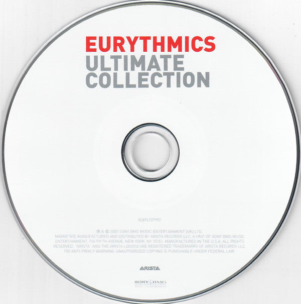 Eurythmics : Ultimate Collection (Compilation,Remastered)