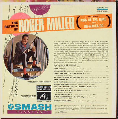 Roger Miller : The Return Of Roger Miller (LP,Album,Mono)