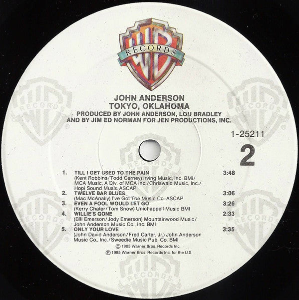 John Anderson (3) : Tokyo, Oklahoma (Album,LP)