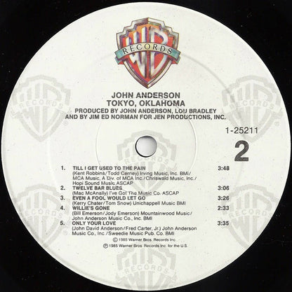 John Anderson (3) : Tokyo, Oklahoma (Album,LP)