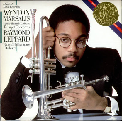 Wynton Marsalis, Joseph Haydn / Johann Nepomuk Hummel / Leopold Mozart, Raymond Leppard, National Philharmonic Orchestra : Trumpet Concertos (LP,Album,Stereo)