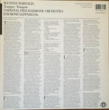 Wynton Marsalis, Joseph Haydn / Johann Nepomuk Hummel / Leopold Mozart, Raymond Leppard, National Philharmonic Orchestra : Trumpet Concertos (LP,Album,Stereo)
