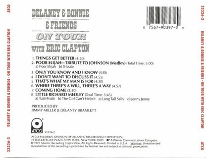 Delaney & Bonnie & Friends With Eric Clapton : On Tour (Album,Reissue)