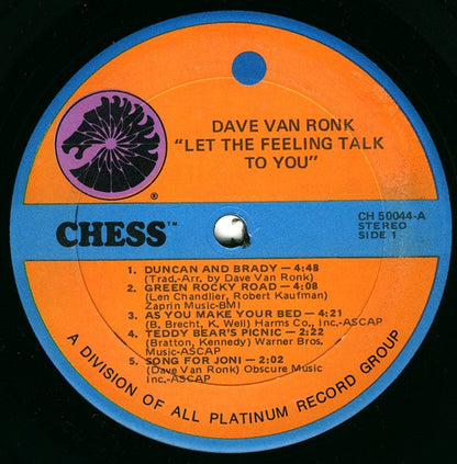 Dave Van Ronk : Songs For Ageing Children (LP,Album,Reissue)
