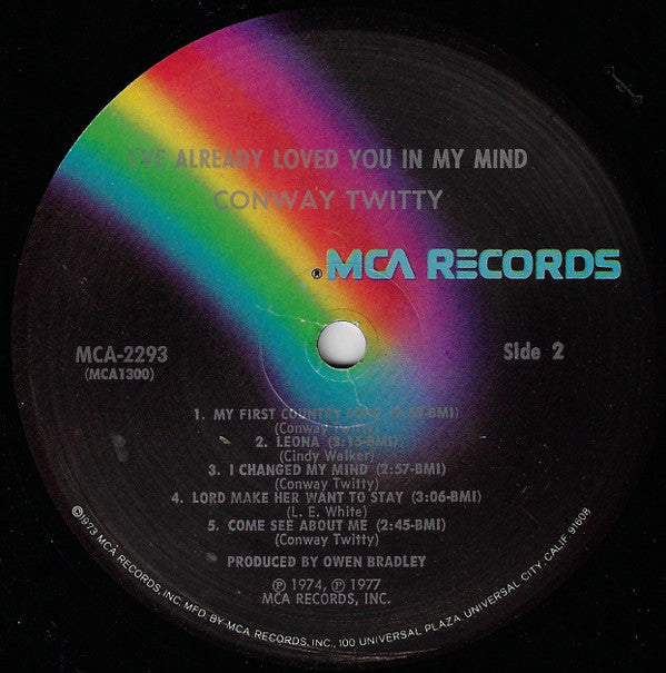 Conway Twitty : I've Already Loved You In My Mind (LP,Album)