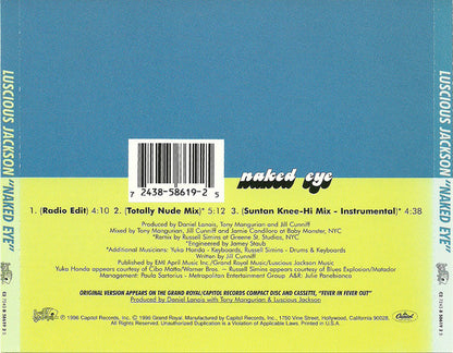 Luscious Jackson : Naked Eye (Single)