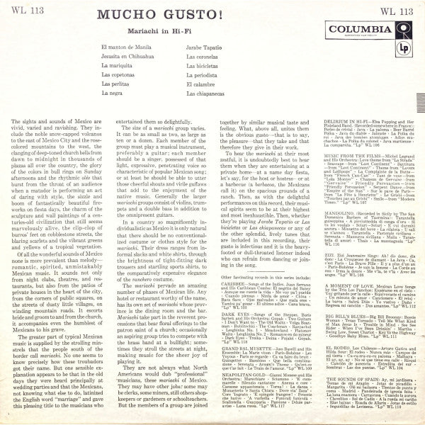Various : Mucho Gusto!  Mariachi . . . In Hi-Fi (LP,Compilation)