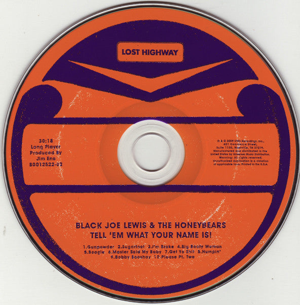 Black Joe Lewis & The Honeybears : Tell 'Em What Your Name Is! (Album)