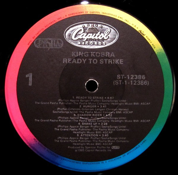 King Kobra (4) : Ready To Strike (LP,Album)