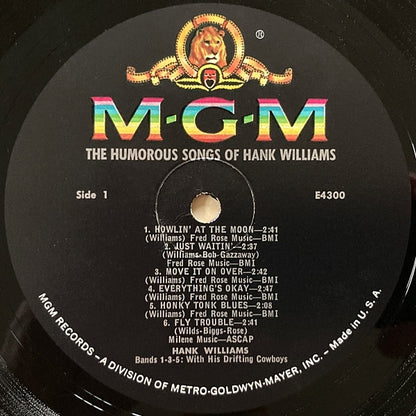 Hank Williams : Sings Kaw-Liga And Other Humorous Songs (LP,Compilation,Mono)