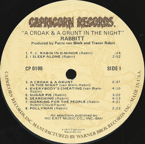 Rabbitt : A Croak & A Grunt In The Night (LP,Album)