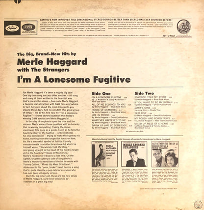 Merle Haggard And Strangers (5), The : I'm A Lonesome Fugitive (LP,Album,Reissue,Stereo)