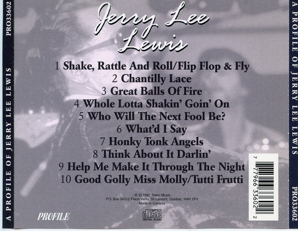 Jerry Lee Lewis : A Profile Of Jerry Lee Lewis (Compilation)